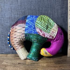 Patchwork Elephant 13” Long 10.5” Tall
